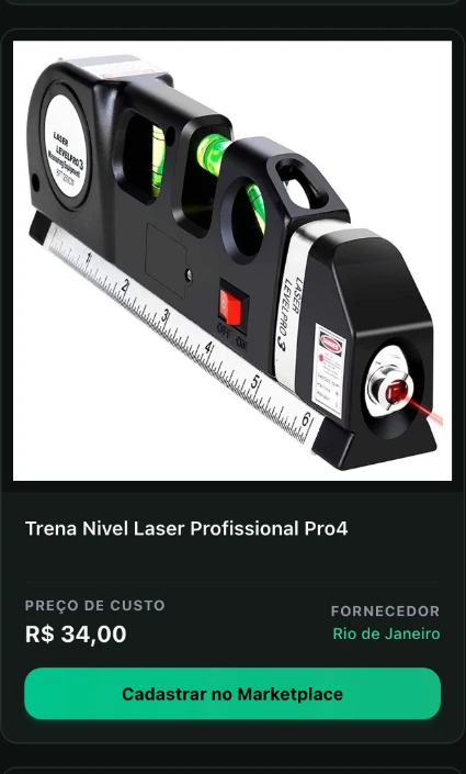 Trena nível laser profissional no catálogo da Encomendy, com preço de custo e fornecedor